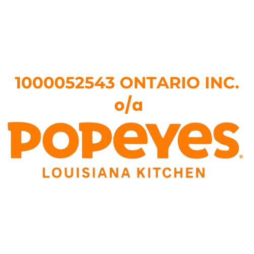 1000052543 ONTARIO INC. dba Popeyes