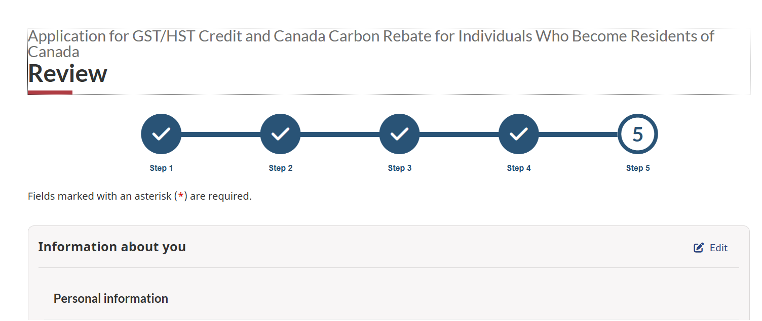 Canadian Form Rc159 How to Fill Out Form RC151 Online: GST/HST Credit and Canada Carbon ...